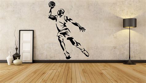 basketball player wall stickers